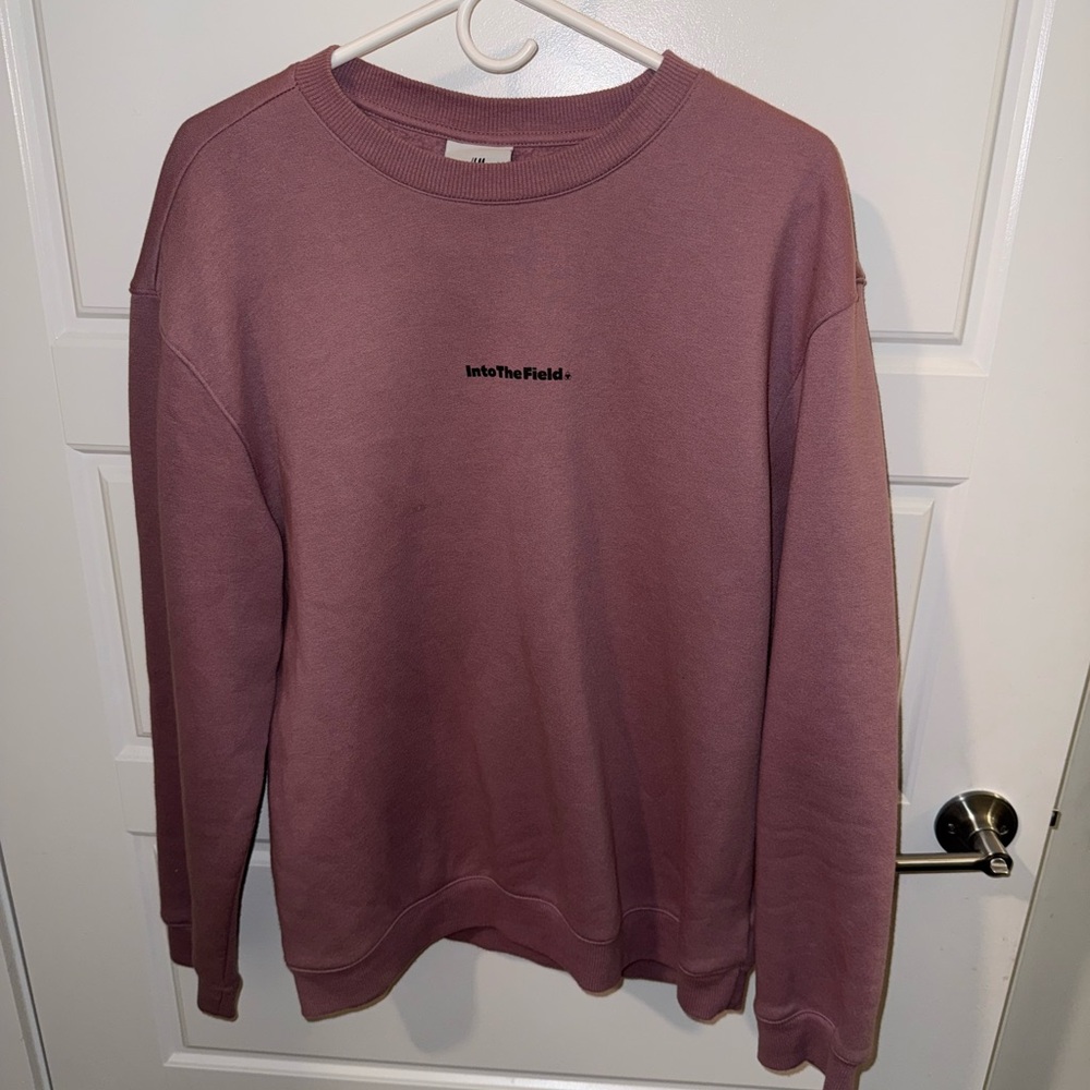 H&M Purple Crewneck Sweater Soft Cotton-Blend